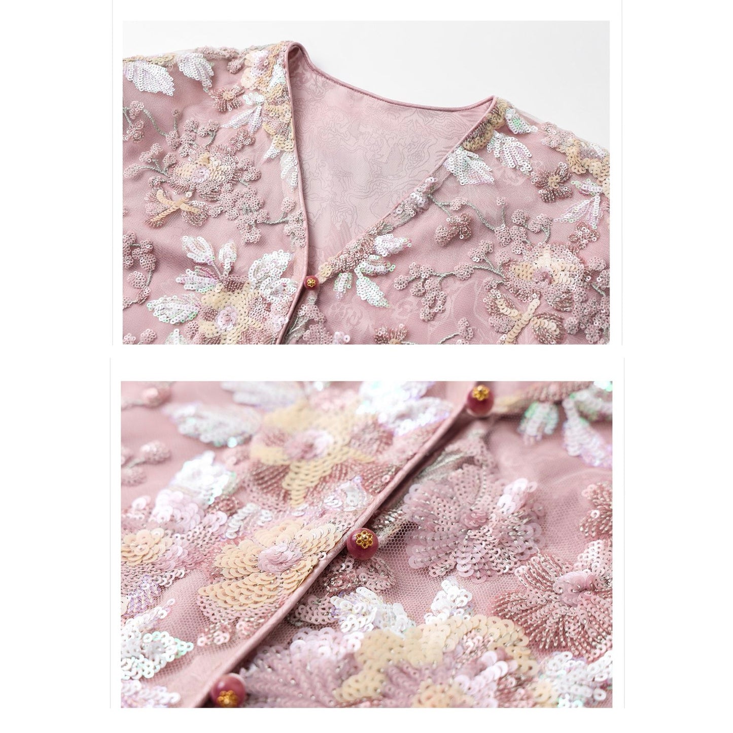 Embroidered Flower Stylish Stitching Cardigan