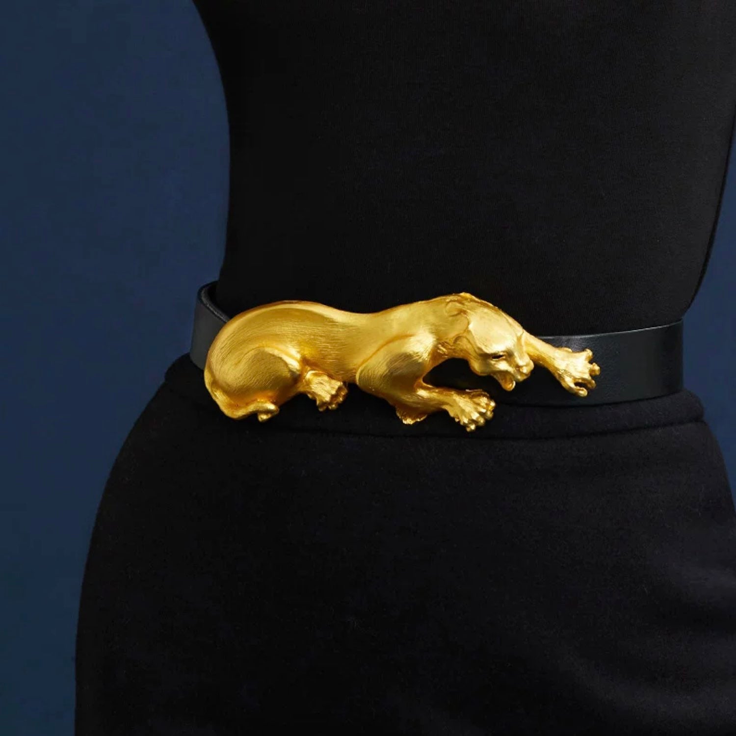 Golden Leopard Equestrian  Style Adjustable Belt