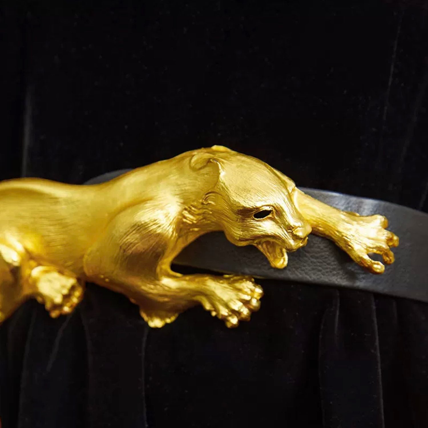 Golden Leopard Equestrian  Style Adjustable Belt