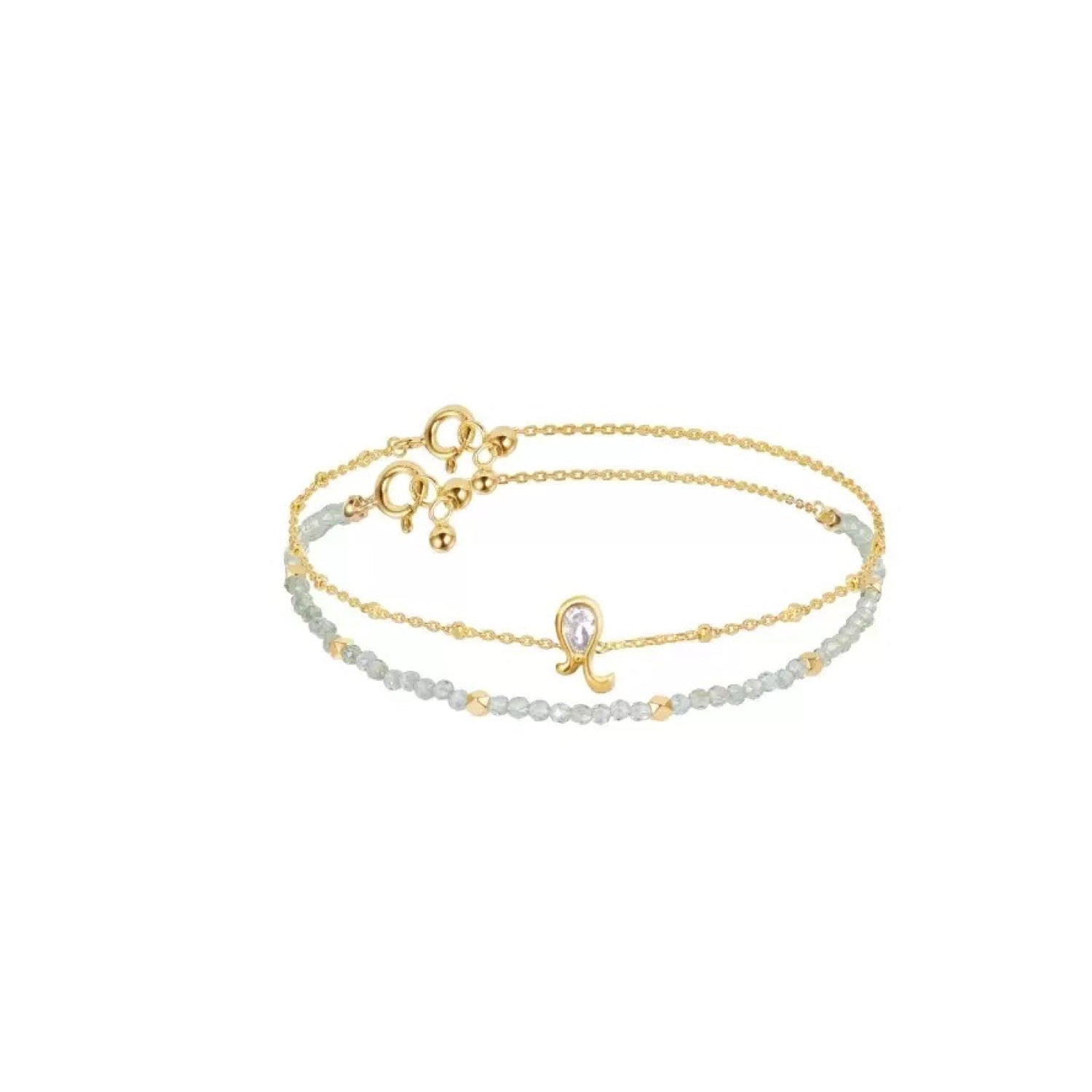 Constellation Leo Zodiac Bracelet – Natural Crystal Adjustable | August Birthstone Jewelry Gift