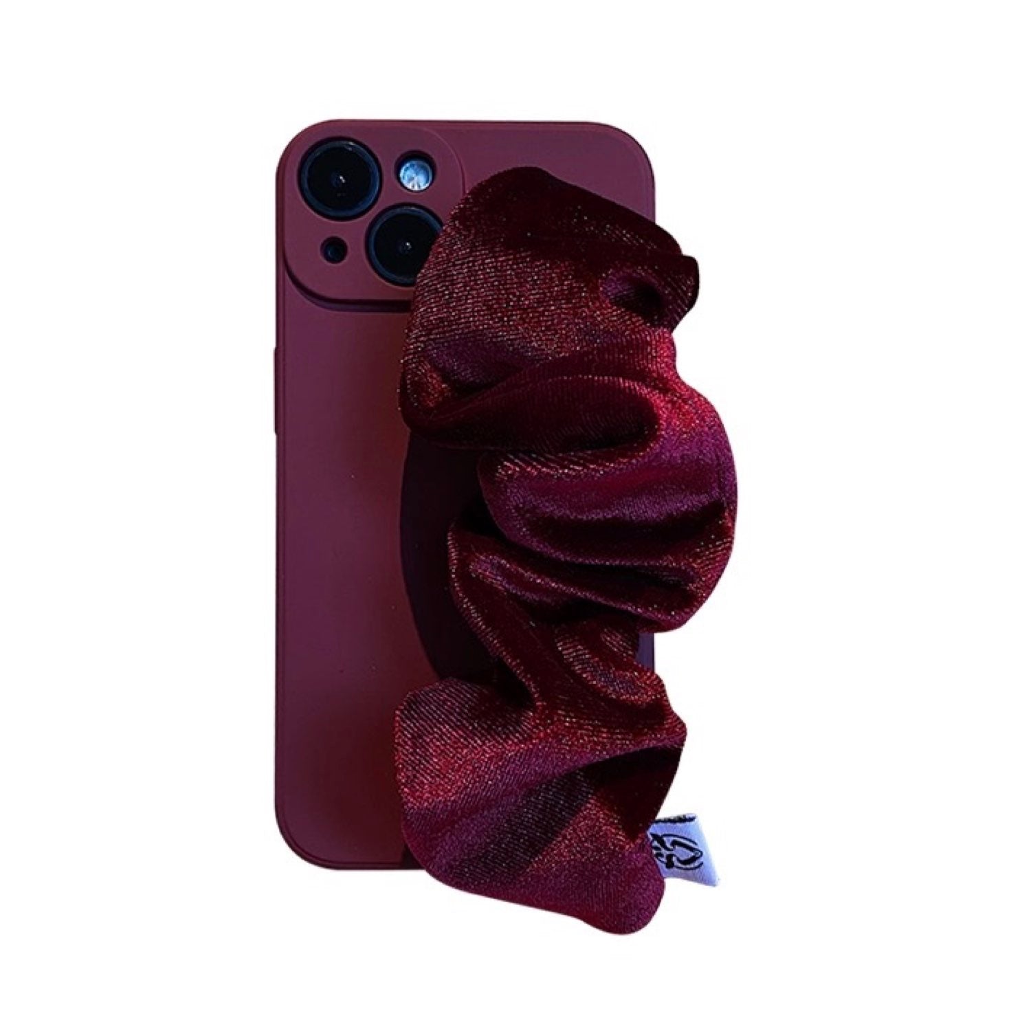 Red Silky Phone Case Hand Holder