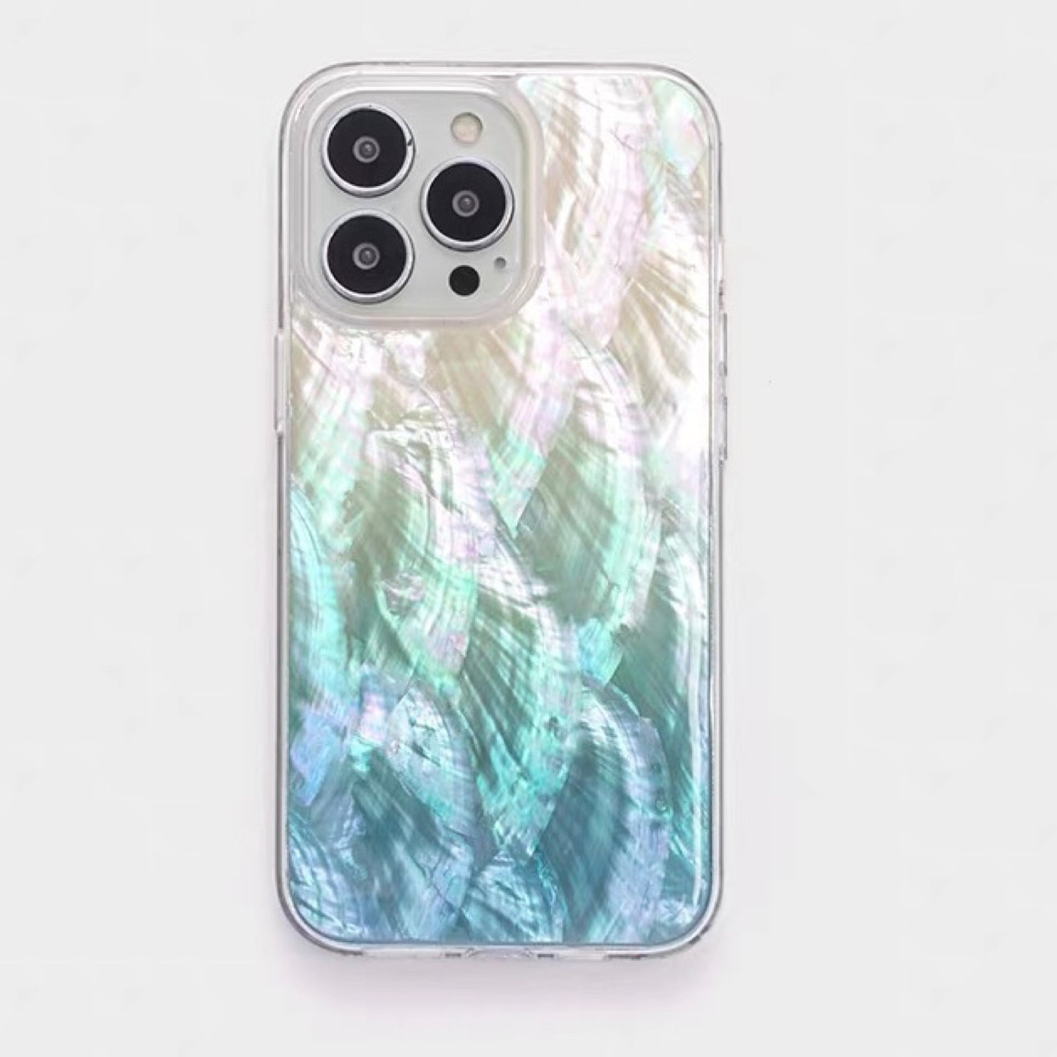 Iridescent Mother-of-Pearl Luxe Phone Case Blue