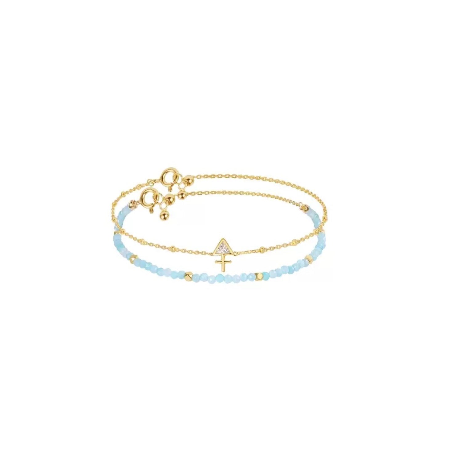 Constellation Sagittarius Zodiac Bracelet – Natural Crystal Adjustable | December Birthstone Jewelry Gift