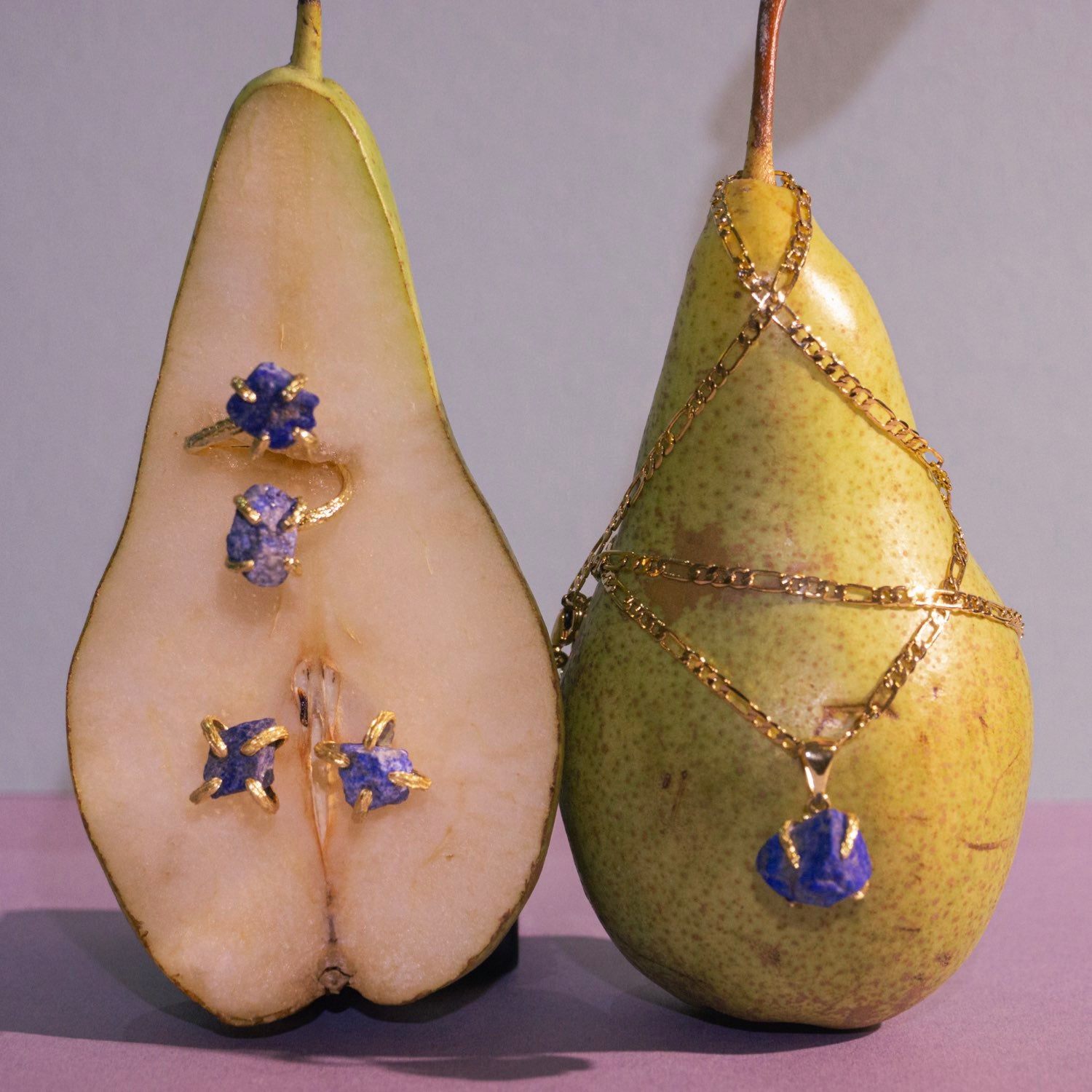 Elemental Birth Sapphire Pendant Necklace
