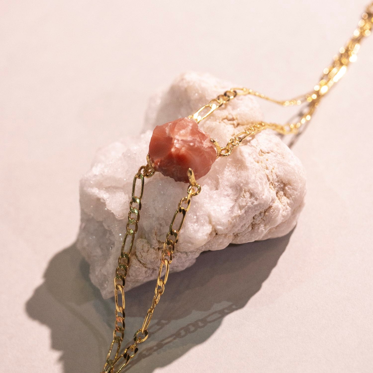 Red Agate Adjustable Bracelet