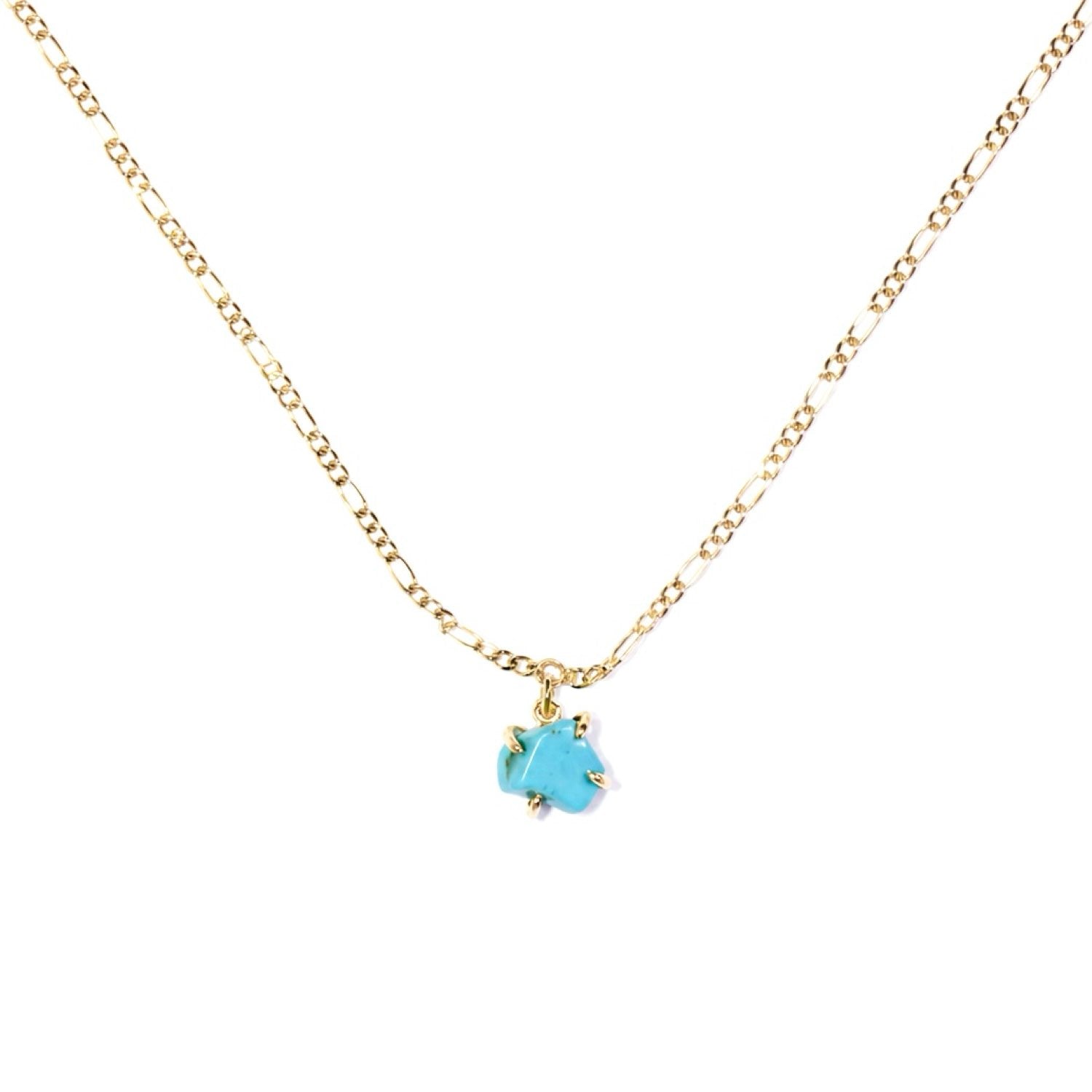 Elemental Birth Turquoise Pendant Necklace