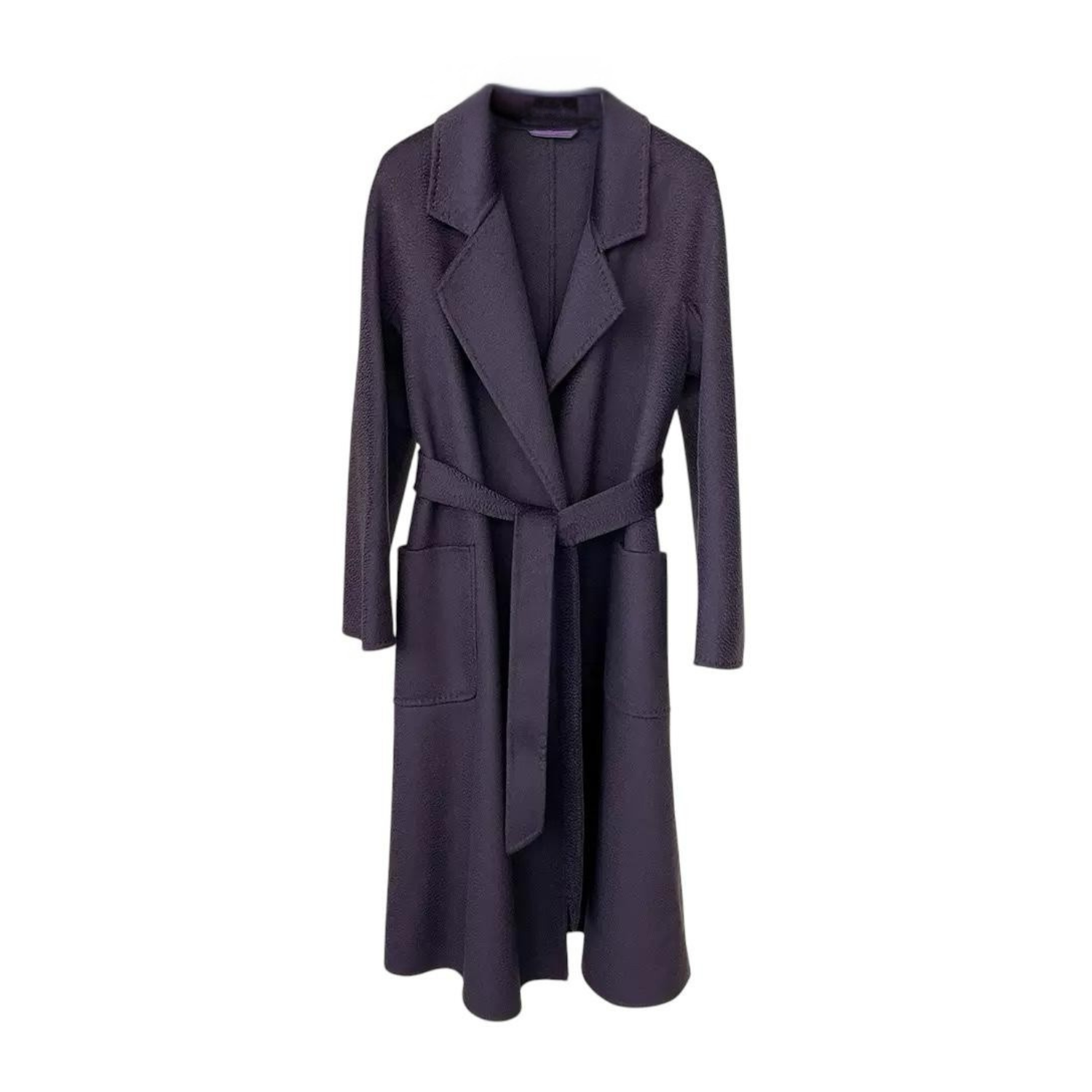 Galaxy SuperSoft Wool Long Coat Dark Purple