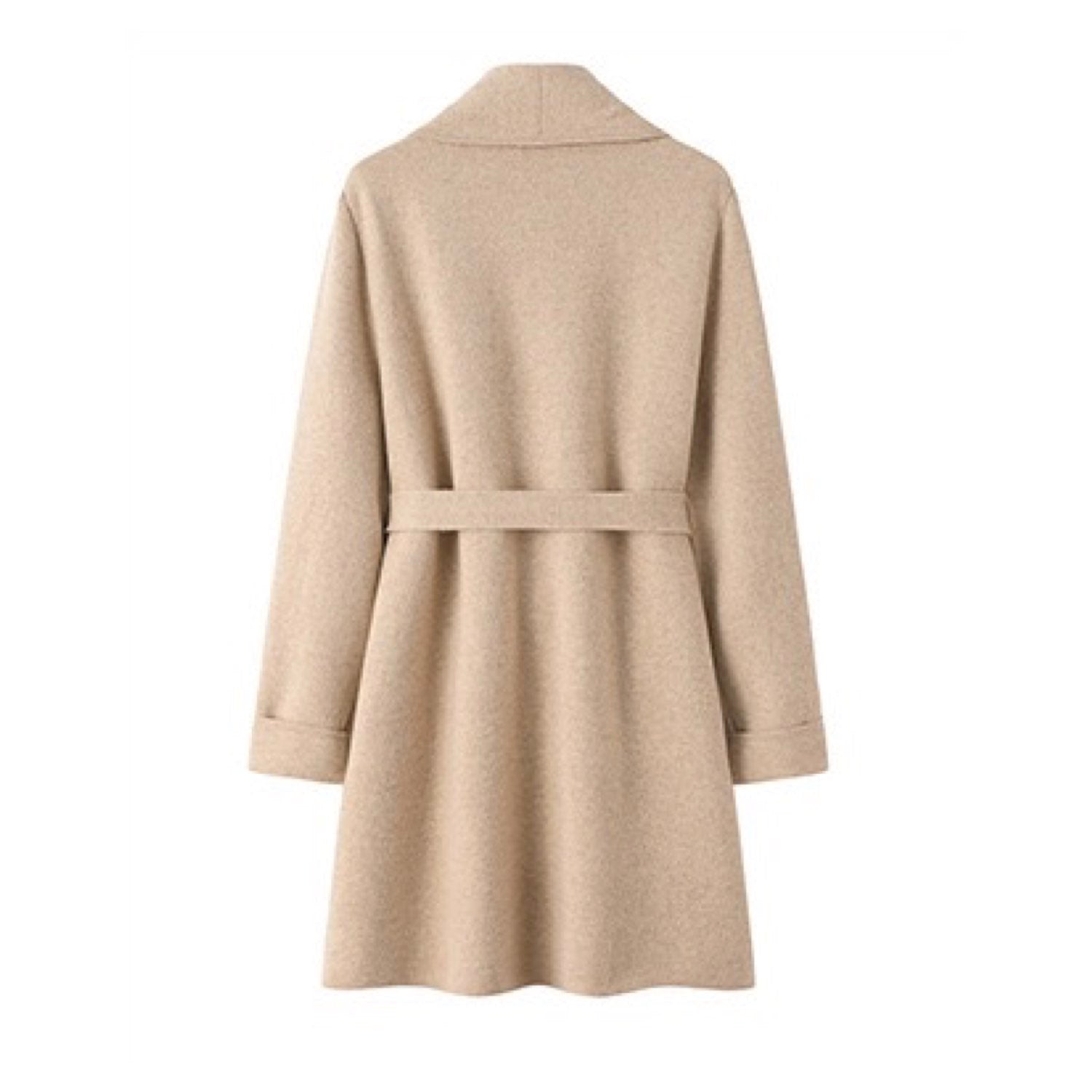 Cashmere Jacket Shawl Thickened Cardigan Sweater Cream Coat