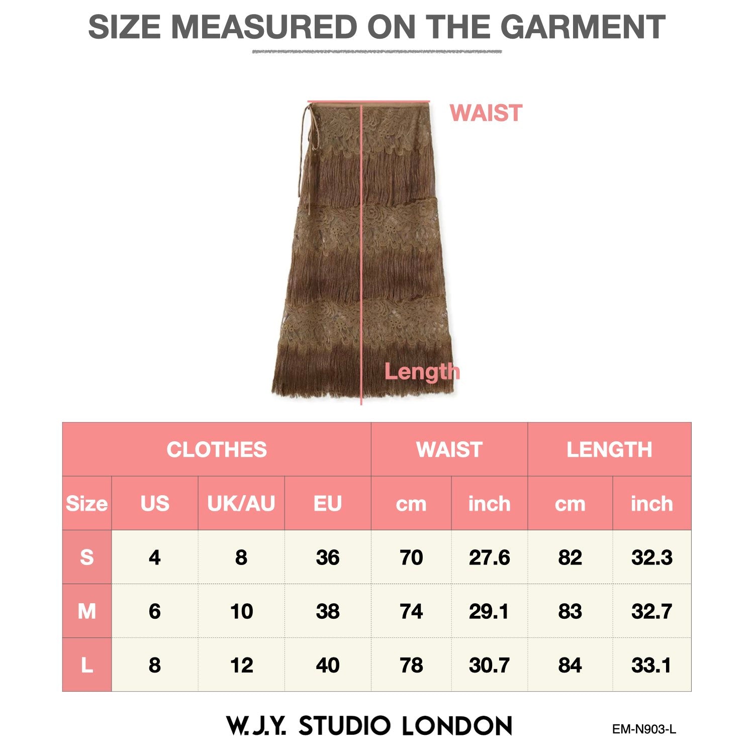 Poetic Embroidery Brown Tassel Outer Layer Floral Patchwork Midi Skirt Dress