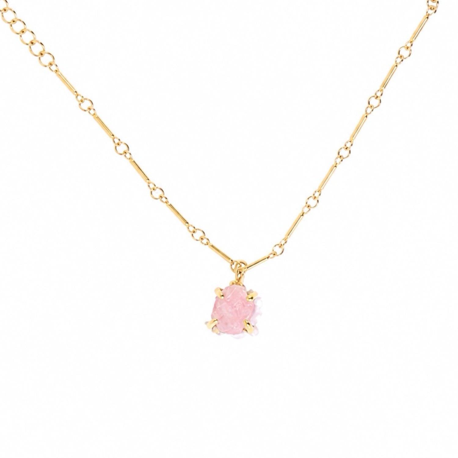 Elemental Birth Pink Opal Pendant Necklace