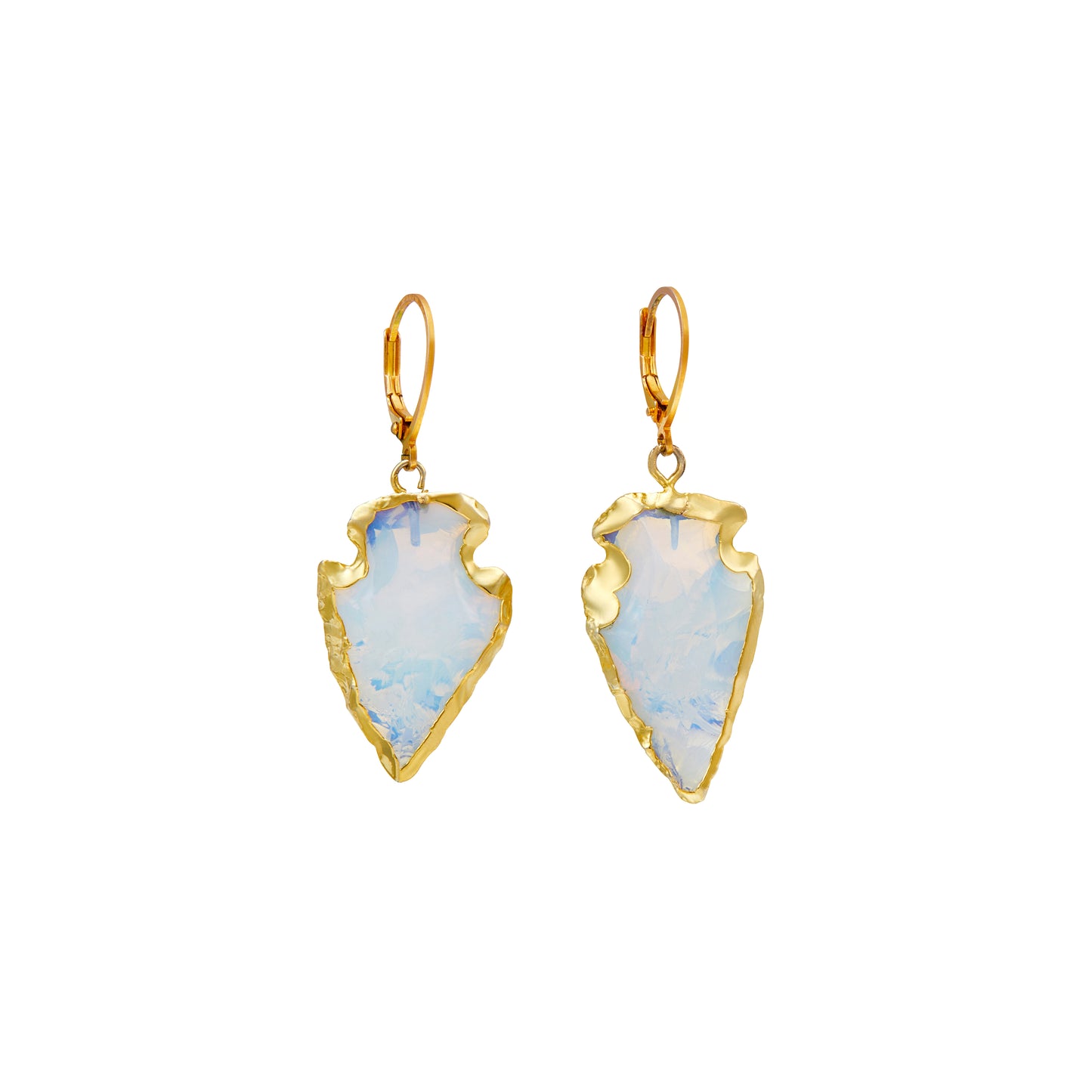 Natural Opal 18K Gold Plated Earring