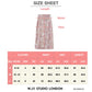 Embroidered Flower Stylish Stitching Evening Skirt