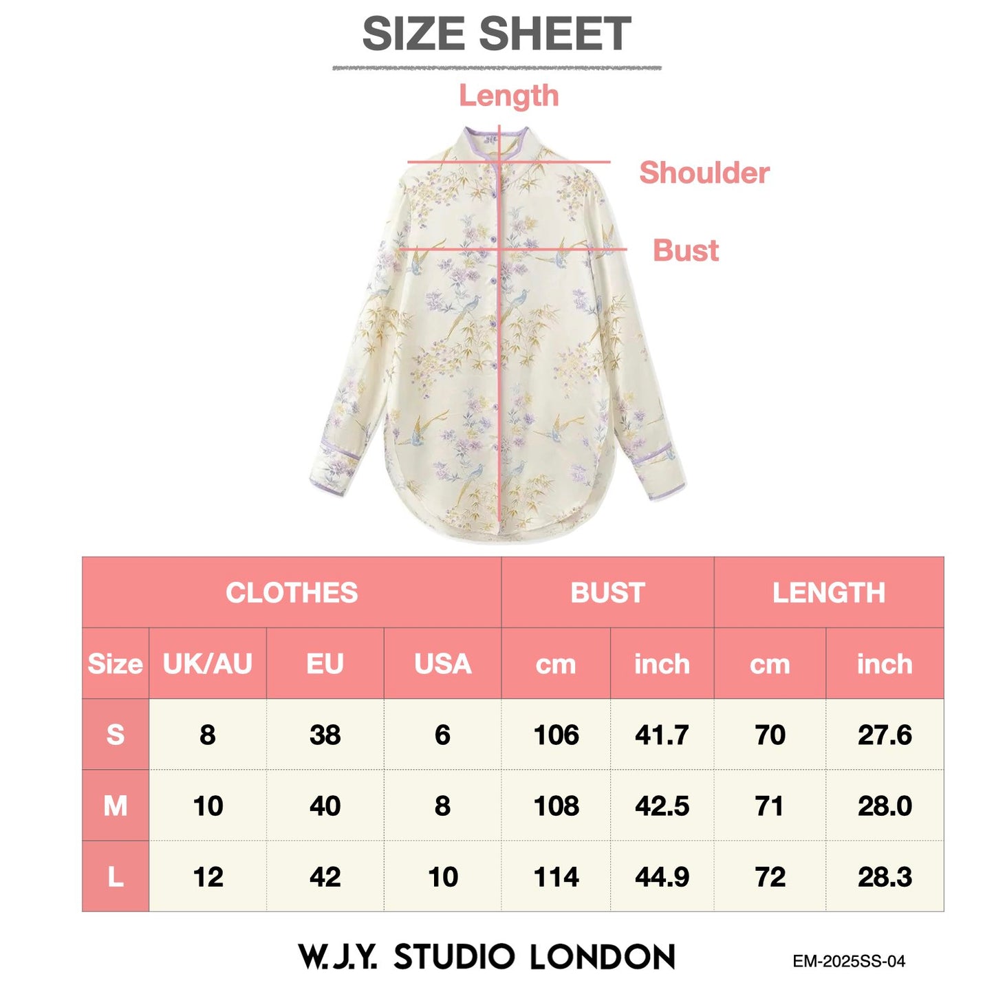 Embroidered Mulberry Silk Elegant Shirt