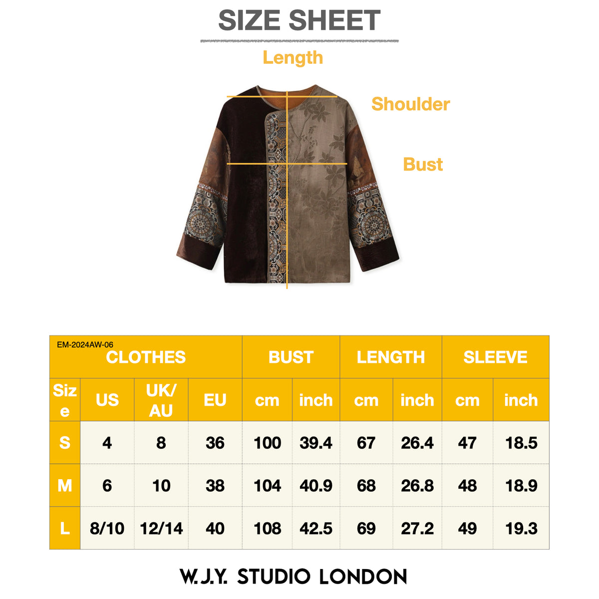 Embroidered Jacket Brown Floral Stylish Stitching