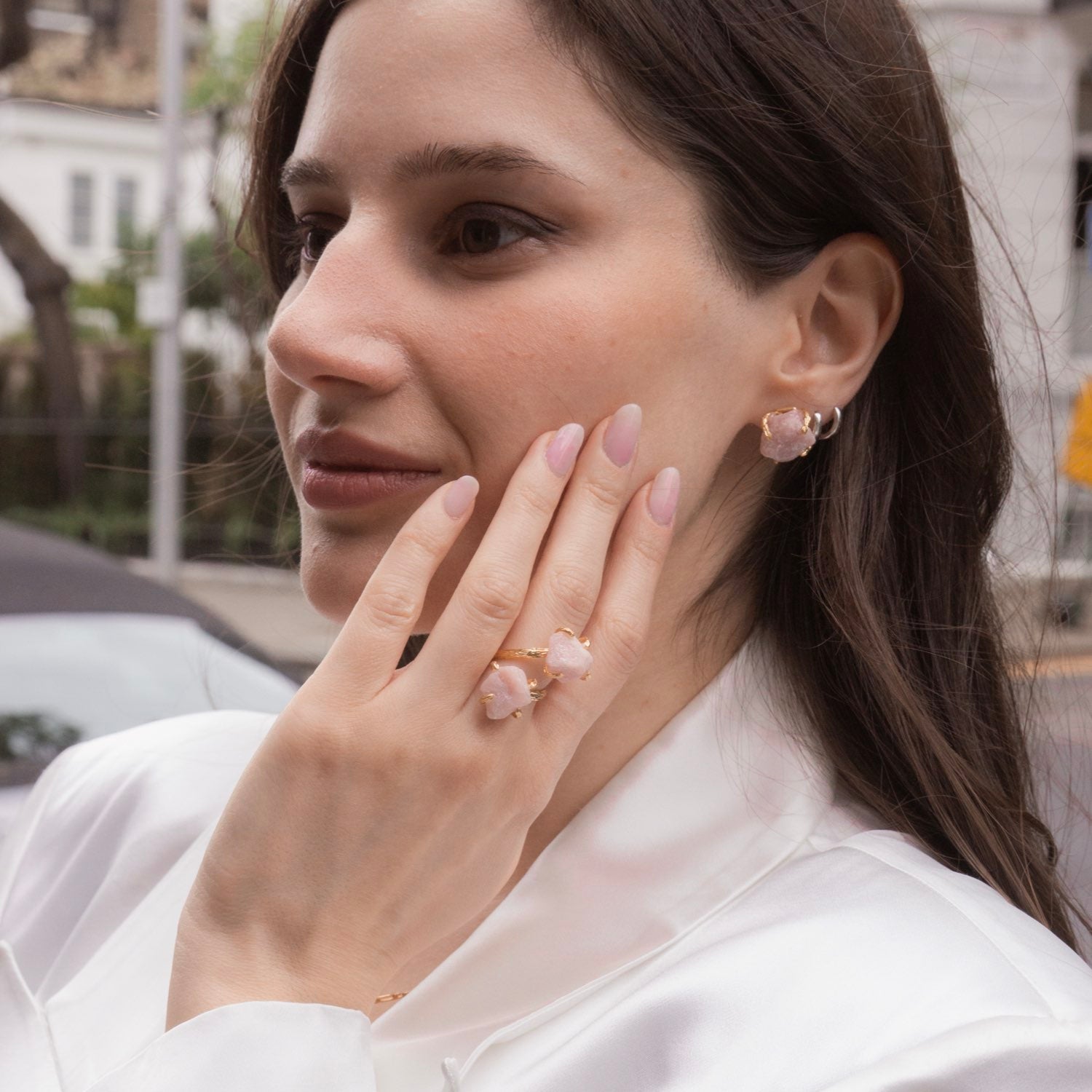 Elemental Birth Natural Opal Stud Earrings gifting