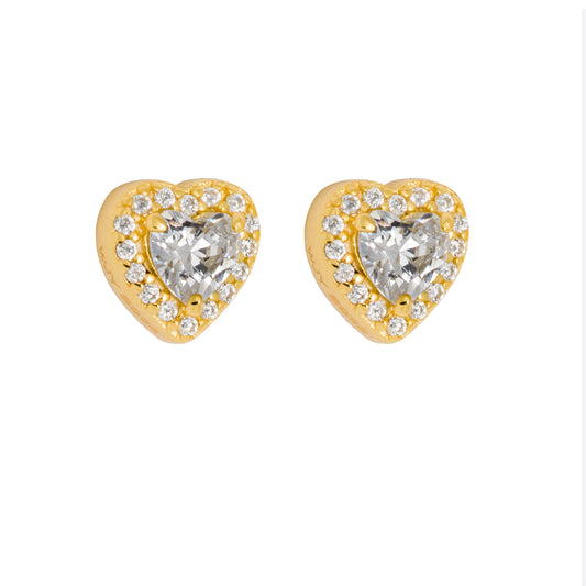 Love Heart 18K Gold-plated Earring