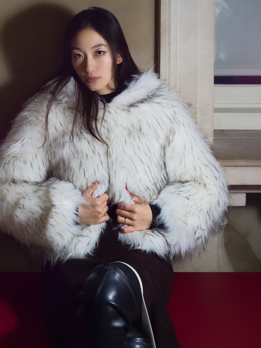 Beautifully Rocc Fluffy Eco-friendly Faux Fur Coat