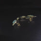 Angel Wing Jade Diamond 18K Gold Earring