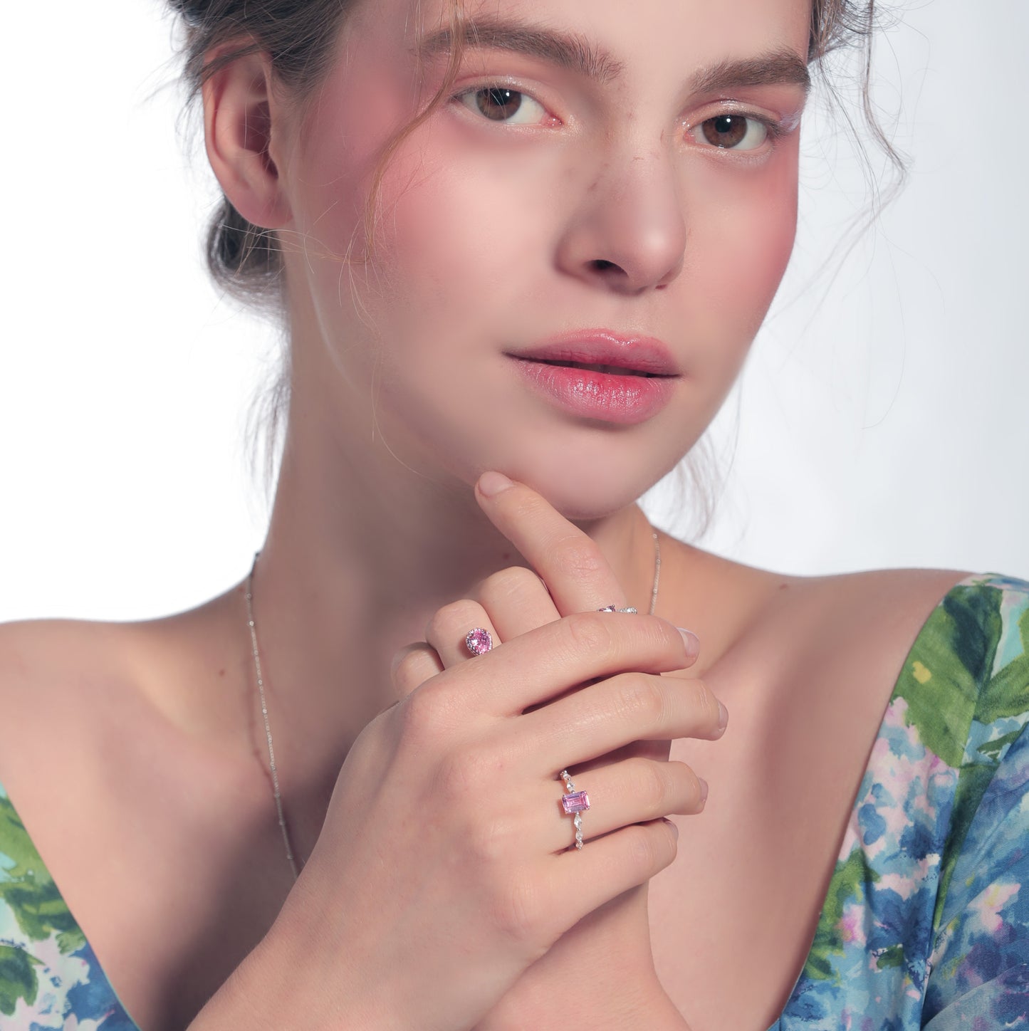 Brilliant Pink Diamond Snow Ring (D)