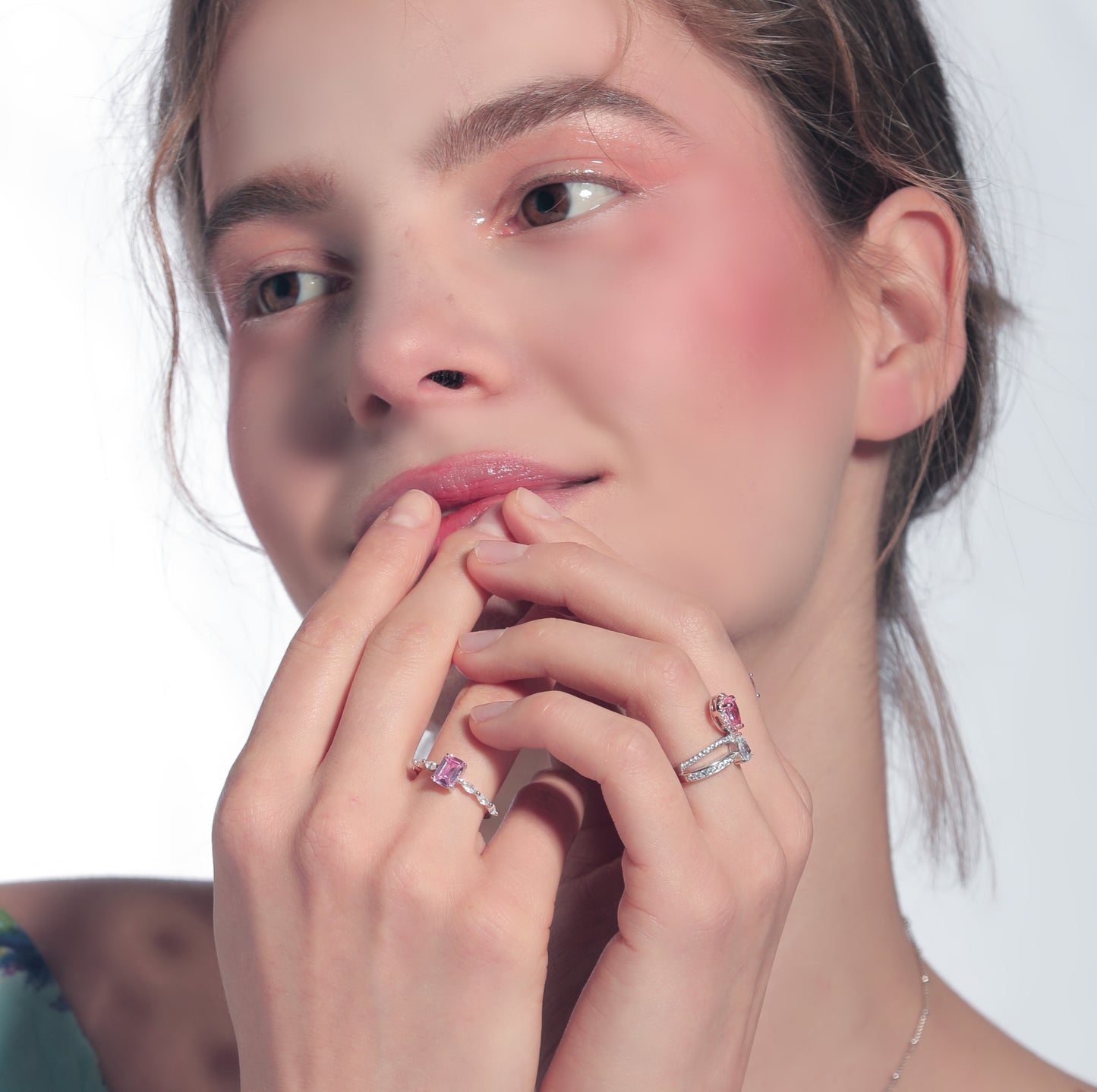 Brilliant Pink Diamond Snow Ring (D)
