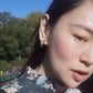 Natural Opal Tourmaline 24K Gold-plated Earring