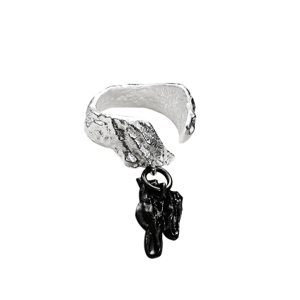 Tree Memory Black Gold Ring