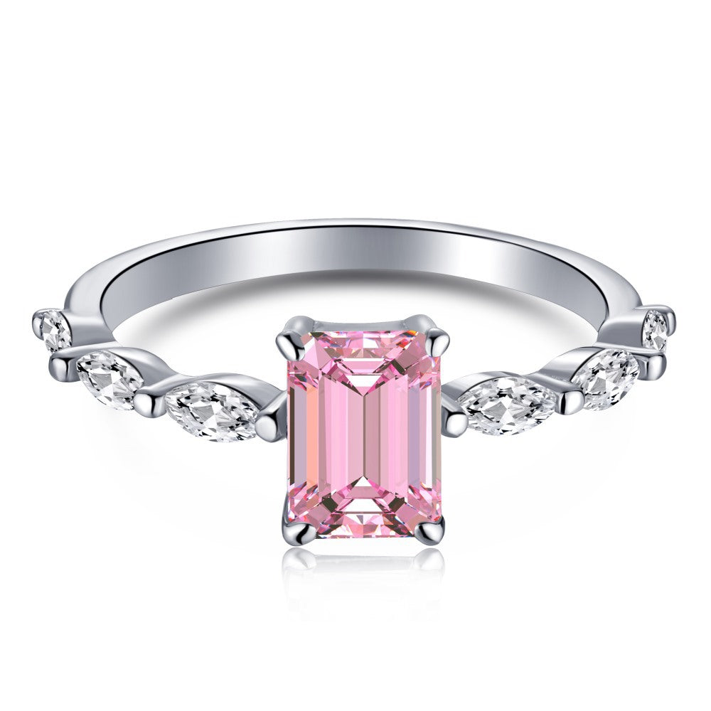 Brilliant Pink Diamond Snow Ring (D)